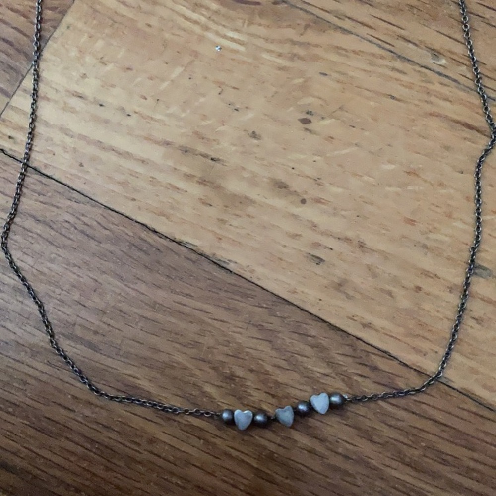 Heart necklace.